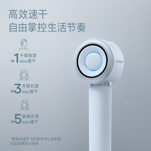 FLYCO high-speed hair dryer birthday gift home dormitory portable travel quick-drying negative ion hair care high-power hair dryer FH6371 starry sky gray national subsidy