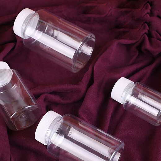 Wilkie -Flaschen, kleine Flaschen, Medizinflaschen, Plastikflaschen, Probenahmeflaschen, Plastikpulver, 50 ml Proben, leere Flaschen, transparente Ladungen, 10 ml Flaschen (10 Stück)