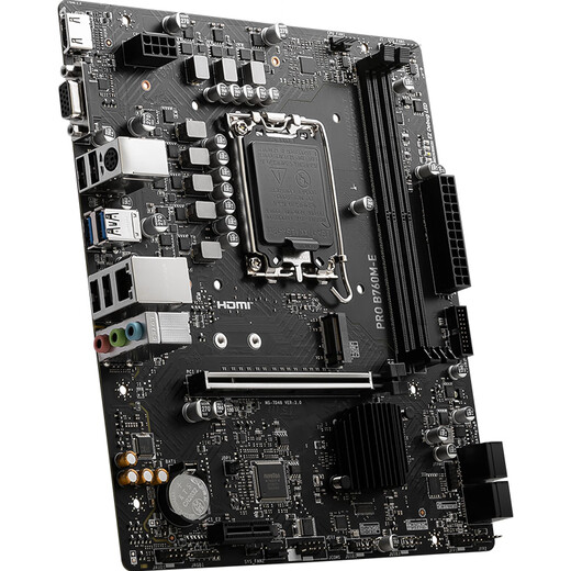 微星（MSI）PRO B760M-E DDR5 游戏电脑主板 支持CPU13400F/14400F/13490F (Intel B760/LGA1700)