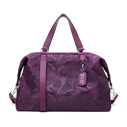 CRISP KERREIN香港品牌短途旅行包女手提大容量轻便健身包游泳潮牌行李包袋男 紫色