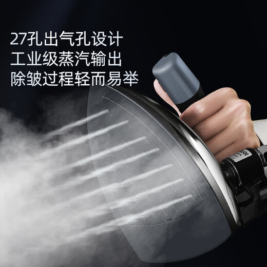 红心吊瓶式蒸汽电熨斗大功率工业烫斗服装干洗窗帘店家用熨斗 新款RH1369+1800瓦27蒸汽孔