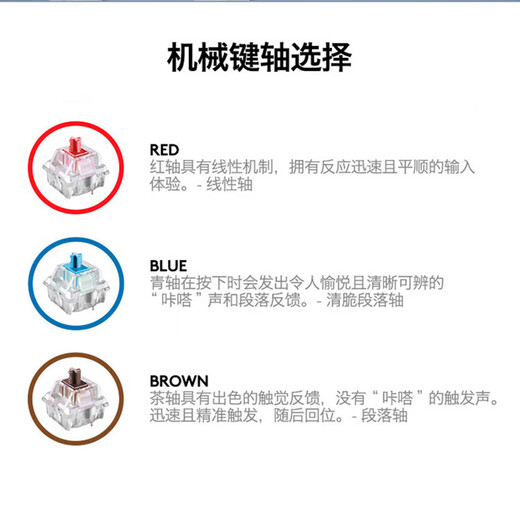 罗技（Logitech）K845机械键盘械键轴有线机械键盘电竞游戏T台式外接笔记本电脑 104键全尺寸单光商用款G102套装 K845-龙华轴-茶轴+G102黑色