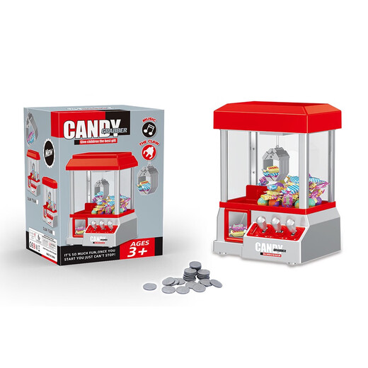 Machine électrique mini-griffes à télécommande 756 Machine de saisie d'objet pour enfants Clip de poupée saisir la machine à griffe de monnaie à balles, 3 pack de batterie n ° 1 en métal nu, poupée ne pas inclure
