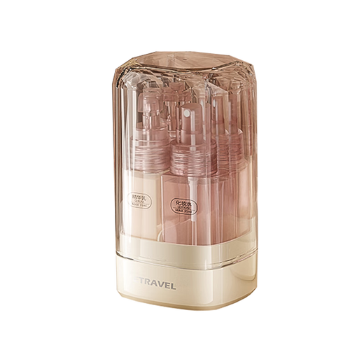 
Yilu five-in-one set of 4-pack storage bottles spray bottles washing cup sample cosmetics bottles Pink
