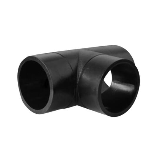Jinniu Pipe Industry PE Butt Equal Diameter Tee Standard Size Ratio SDR11 Specifications 63mm Black 63mm PE