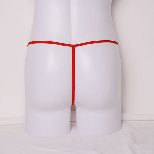 Men's underwear, sexy thong with JJ penis exposed in the middle, free of charge for gay men, gold, 1 piece, one size fits all, 160Jin, Jin is equal to 0.5kg, within