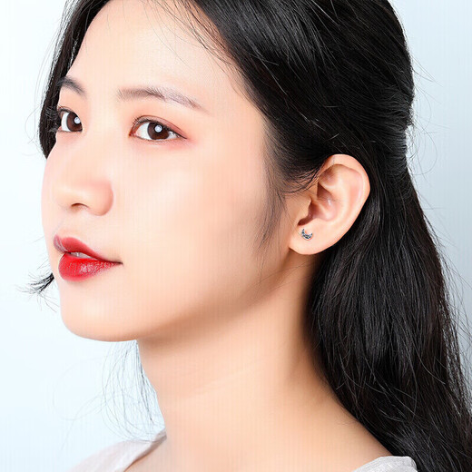 Mengjinyuan platinum earrings star wish pt950 platinum platinum earrings women's star earrings a pair for girlfriend