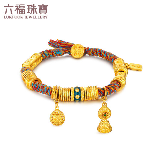 Liufu Jewelry Fuman Heirloom Holdea de oro amigable para la familia y pulsera de oro de color oro Pulsero de oro PULCELADO MENOS F63TBGB0122 42.62 gramos (incluido el costo laboral de 3,878 yuan)