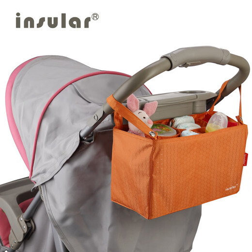 Yin Xiuli Mommy Bag Inner Bottom Separation Pack Multifunctional Stroller Baby Carrier Rack Pack Stroller Accessories Grass Green Red