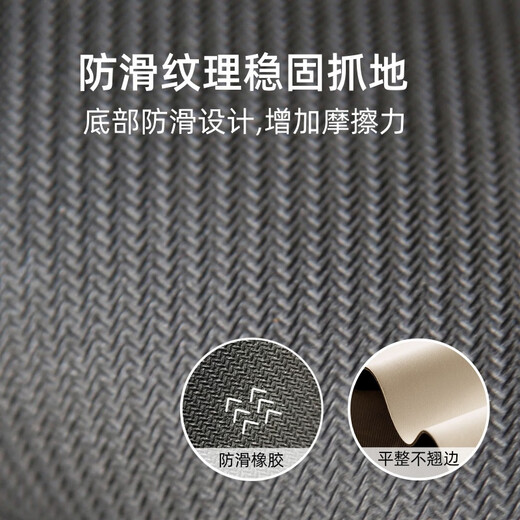 润华年吸水垫卫生间地垫浴室防滑速干门口脚垫家用洗手间厕所门垫 灰色猫咪A12034 1件数 80CM*120CM(柔软Q弹)