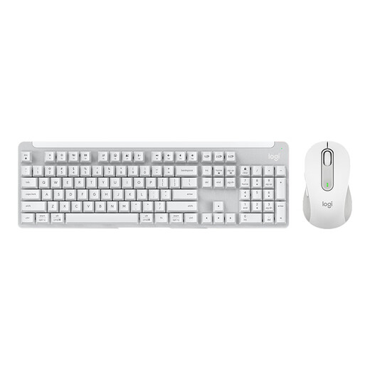 罗技（Logitech）优选系列K865机械键盘 无线蓝牙双模键盘（K845升级款）104键全尺寸 游戏商务办公键盘鼠标套装 K865珍珠白+M650 M白色