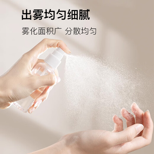 Meishuiyu Botella de spray Viaje 30ml*2 con escala Press de alcohol Pequeña botella de spray MF3071