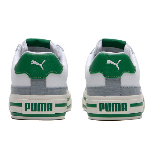 Puma Puma Herrenschuhe Frauenschuhe Leinwandschuhe Sommer neuer Stil kleine weiße Schuhe Leichte atmungsaktive vulkanisierte untere Top-Schuhe Casual Schuhe 395020-06/Puma weiß-grün-mediumgrau 39 39