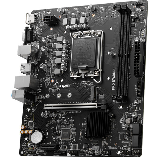 微星（MSI）PRO B760M-E DDR5 游戏电脑主板 支持CPU13400F/14400F/13490F (Intel B760/LGA1700)