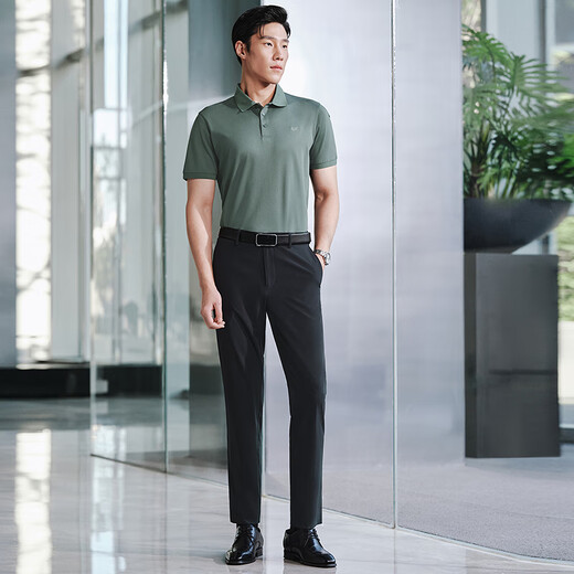 Pantalons décontractés Yager Pantalon TR masculin Slim Fournité Pantalon décontracté élastique mince respirant croustillant et élégant 2025 Nouveau produit combinaison Navy VCSX313019FWY 33 175/82A (2 pieds 5) 84cm