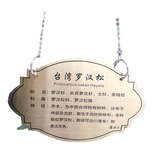 Anticorrosive wood vertical sign, care for flowers and plants sign, green custom sign, lawn sign, warning sign, brushed stainless steel 20*15