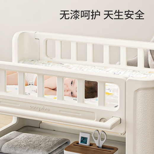 贤祥婴儿尿布台宝宝抚触护理台换尿布可移动新生儿洗浴婴儿床 尿布台 其他 组装 框架结构