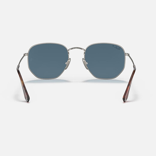 雷朋（RayBan）墨镜男女同款 HEXAGONAL时尚潮流钛合金框复古太阳镜驾驶出游旅游 蓝金 RB8148 9208T0 54-21