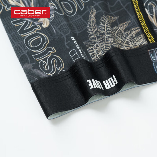 Caber Caber Pareja Underwear Boxer Pants Boxer Pants Modal Sports Black Cotton Wriefs Fashion Gift Box 6197 Single Strip Single L (105-120jin de mujeres [Jin equivale a 0.5 kg])