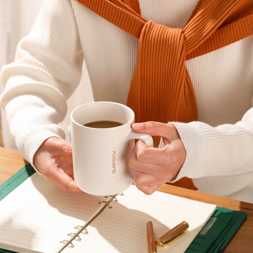Fuguang mug large capacity ceramic cup gift water cup office coffee cup milk cup breakfast cup