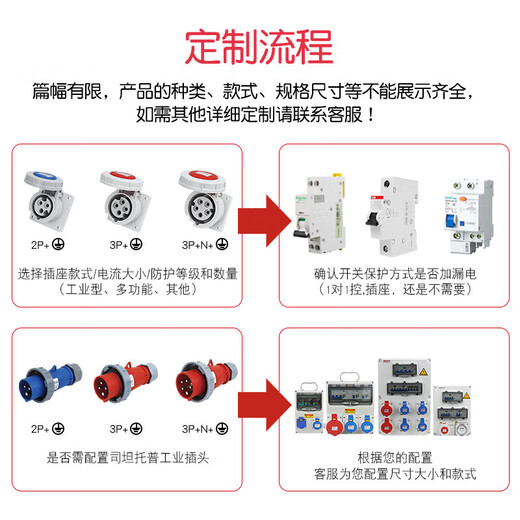 Outdoor waterproof industrial socket box 380V mobile portable maintenance power box construction site temporary secondary and tertiary distribution box black STXF-CS0205H
