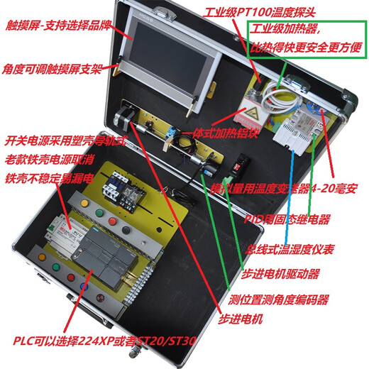 ERIKOLE PLC learning chassis plc learning machine including teaching and training S7-200 SMART PLC test basic model new Siemens 7-inch 700IEV4 domestic 224