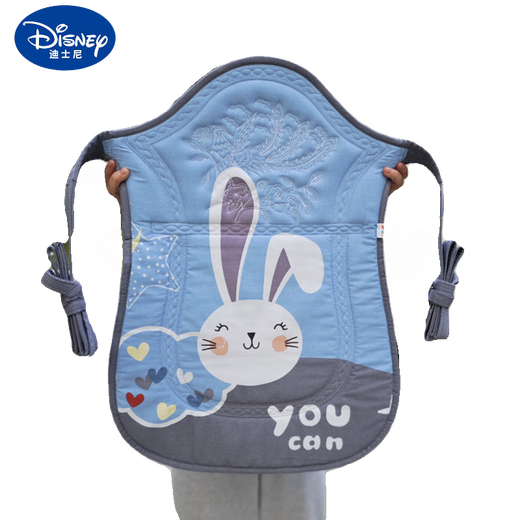 Disney (Disney) Guizhou Baby Strap Yunnan Le dos à l'ancienne traditionnelle est tenu devant le bébé et le dos est brouillé avec une sangle arrière en été. Lapin bleu (0-2 ans avec une poche)