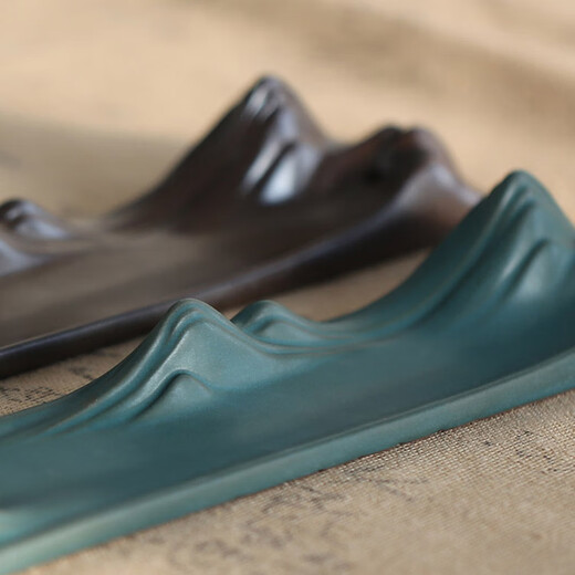 Si Xiangwei Fuchunshanju ceramic incense stick bronze kiln turned green thread incense stick ornaments creative tea ceremony agarwood sandalwood household Fuchunshanju incense stick (kiln turned green)