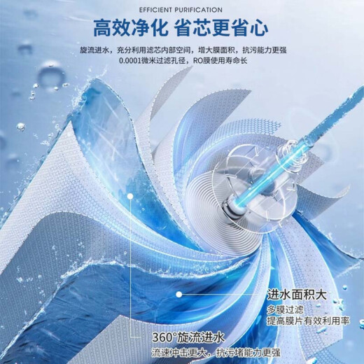 
The complete set of 4-level KRT3890/3820/3800/2800 pure water machine RO filter element KRT3820 model: 1+2 level