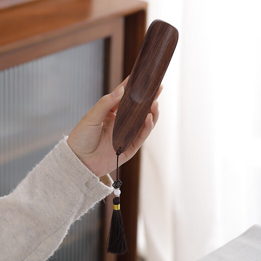 Chaxiaowei walnut tea spoon single tea shovel tea special spoon Japanese household high-end large wooden tea spoon walnut tea spoon (crescent)