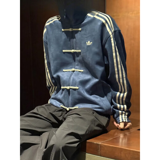 阿迪达斯 （adidas）三叶草新中式麂皮汉服唐装外套JY8276 JZ9926 JZ9927JZ9944 棕色JZ9926 XXS
