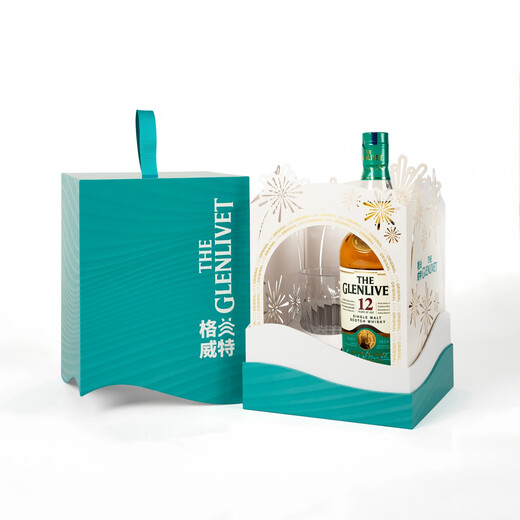 格兰威特 12年 陈酿单一麦芽 苏格兰威士忌 700ml 礼盒 节庆送礼 入门洋酒 12年新春礼盒700ml
