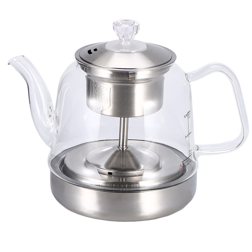 Water sees automatic water boiling kettle tea art stove original accessories single pot accessories steaming teapot small three-ring glass teapot C17 glass steaming teapot 1L