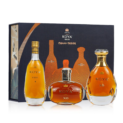 Changyu Keya Brandy, 6 Jahre Barrel -Lagerung + 10 Jahre + 15 Jahre, kleine Weinversionsbox, 40 Grad, 100 ml*3 Flaschen, 1 Box