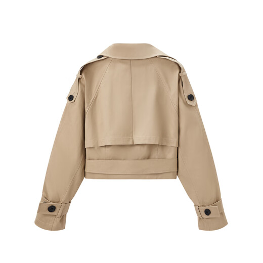 PeaceBird Spring 2024 nueva gabardina de transferencia A3Bee1381 Khaki M