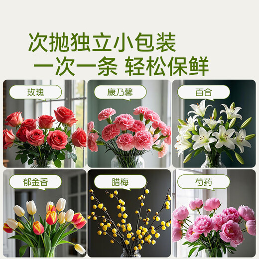 Stanley flower preservative household nutrient solution florist special extender sachet lily rose fresh cut flower 100ml