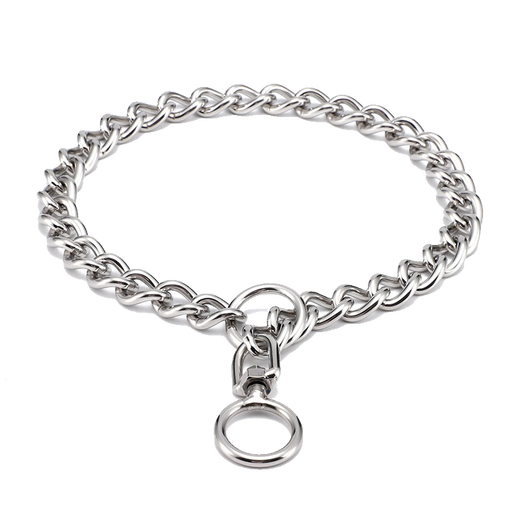 Wanle dog chain stainless steel P chain collar dog collar metal dog chain medium and large dog collar collar collar anti-bite