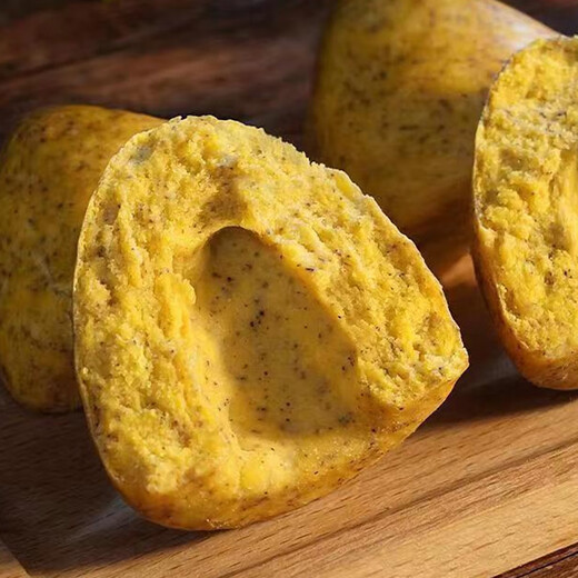 Hushui Kangwo Dampfbrötchen grobe Körner Shandong handgefertigte Hirse Nudeln Sojabohnen Nudeln Schwarze Bohnen gemischte Getreide gedämpfte Brötchen Volles Frühstück Mahlzeit Ersatzzeit 675g*4 Taschen