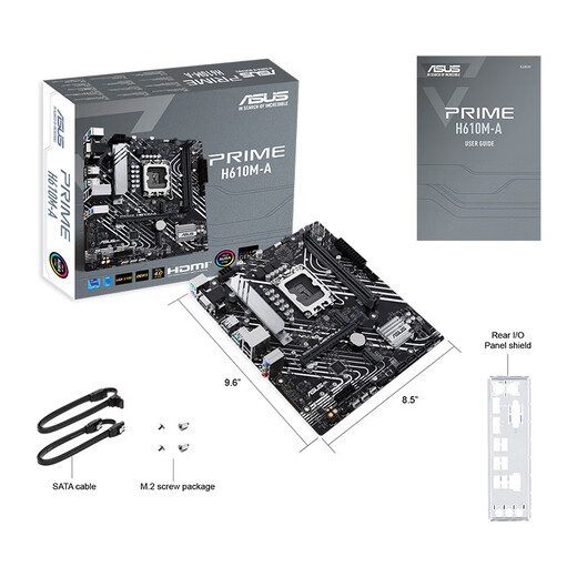 华硕（ASUS）PRIME H610M-A主板 支持DDR5 CPU G6900/12400F/12100F/13100F（Intel H610/LGA 1700） 【大师系列】H610M-A