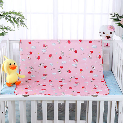 Royal Friends, Baby kann im Sommer mit Wasser gewaschen werden, atmungsaktiv, großer doppelseitiger Kristallvelvet, wasserdichte maschinelle, waschbare Neugeborenenmatte, doppelseitiger Kristallvelvet [blau] 50*70 cm [1 Stück]
