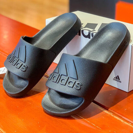 阿迪达斯 （adidas）拖鞋男鞋女鞋2025夏季外穿户外沙滩鞋一字凉鞋轻便休闲鞋溯溪鞋 IF7371黑色 40.5