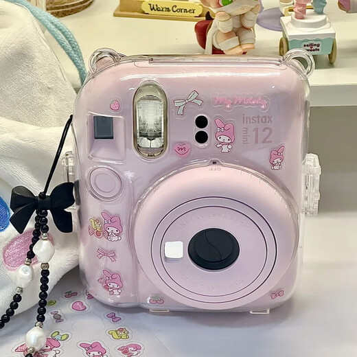Fuji instax mini12 mini11/7/9 upgraded model, photo travel birthday gift, instant camera mini12 light cherry pink, best-selling model, official standard + 20 pieces of photo paper