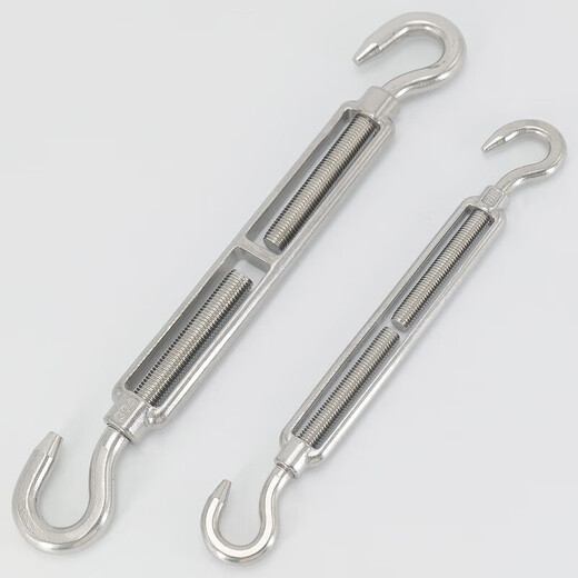 Jinguluo 304 stainless steel turnbuckle screws, wire rope tensioners, open body turnbuckles, M12 CC type load-bearing 500 kg