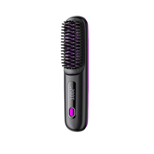 RURE Germany wireless hair straightening comb negative ion hair care does not damage hair wireless portable straightening and curling dual-use fluffy splint for men and women high skull lasting styling black LCD display丨Three-level adjustment丨Intelligent constant temperature hair care