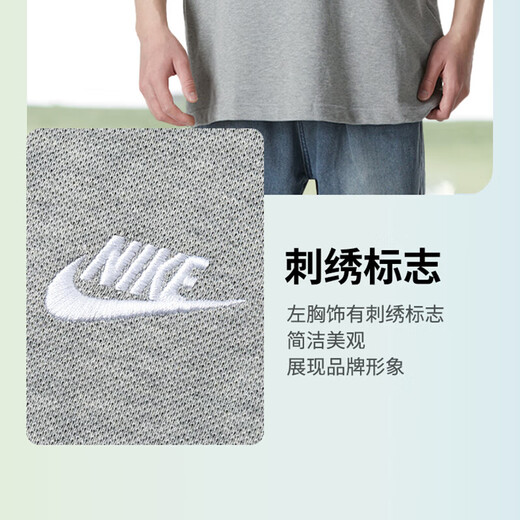
Nike (NIKE) sports suit men's two-piece summer pure cotton POLO shirt short-sleeved T-shirt running and fitness training quick-drying shorts FN3895-063+DV9329-010 M