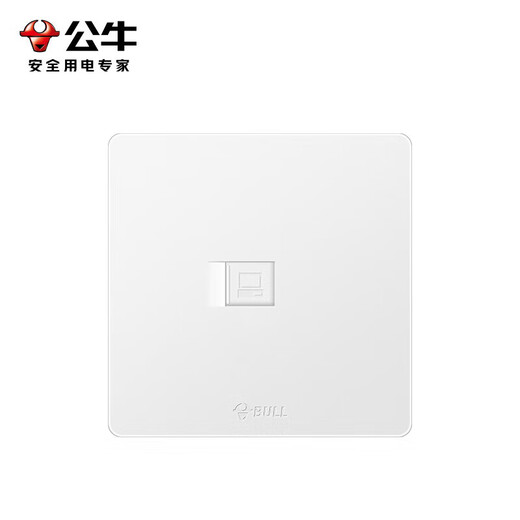 Bull (Bull) Switch Socket G12 Series One El encamado de la computadora Estilo de crema 86 Panel G12T102 Blanco de nieve