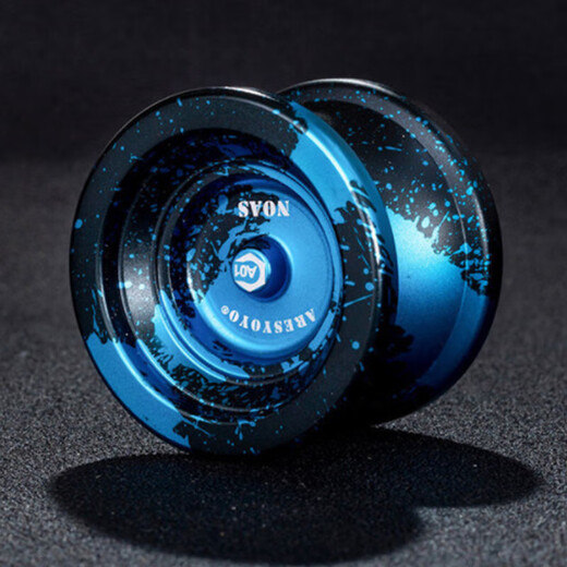 Yunya Metal Yo-Yo Game Dead Sleep Professional 10-Bahn-Tragen Joyo Aluminiumlegierung Yoyo Ball Spielzeug ao1 schwarz blau