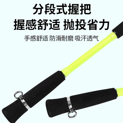 钓迷塔玛斯白果子船钓竿富士配件实心夜光稍碳素近海小船杆1.65m直柄