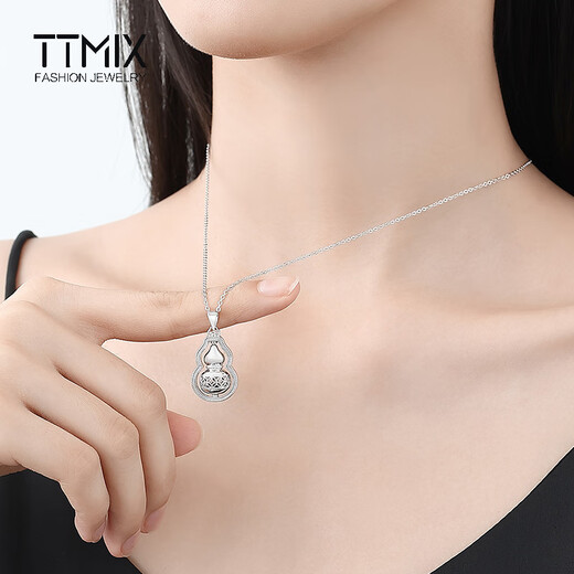 TTMIX rotatable platinum pendant gourd for women pt950 platinum pendant hollow 6.1-6.3g
