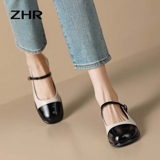 ZHR MOAFERS RETRO RETRO SUPLINACIÓN MARY JANE SAPOS MAYOS Y VERSATILES SOLO SOLO MUJERES Y686 BEIGE 37